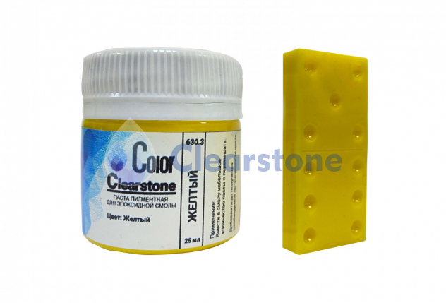 Паста для эпоксидной смолы Clearstone Color, Желтый (25мл) от 190 р. от производителя