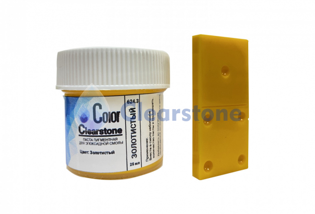 Паста для эпоксидной смолы Clearstone Color, Золотистый (25мл) от 190 р. от производителя